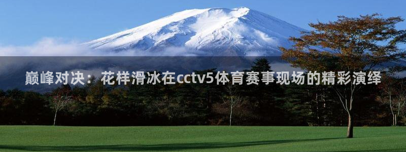 黑白体育直播在线观看：巅峰对决：花样滑冰在cctv5体育赛事现场的精彩演绎